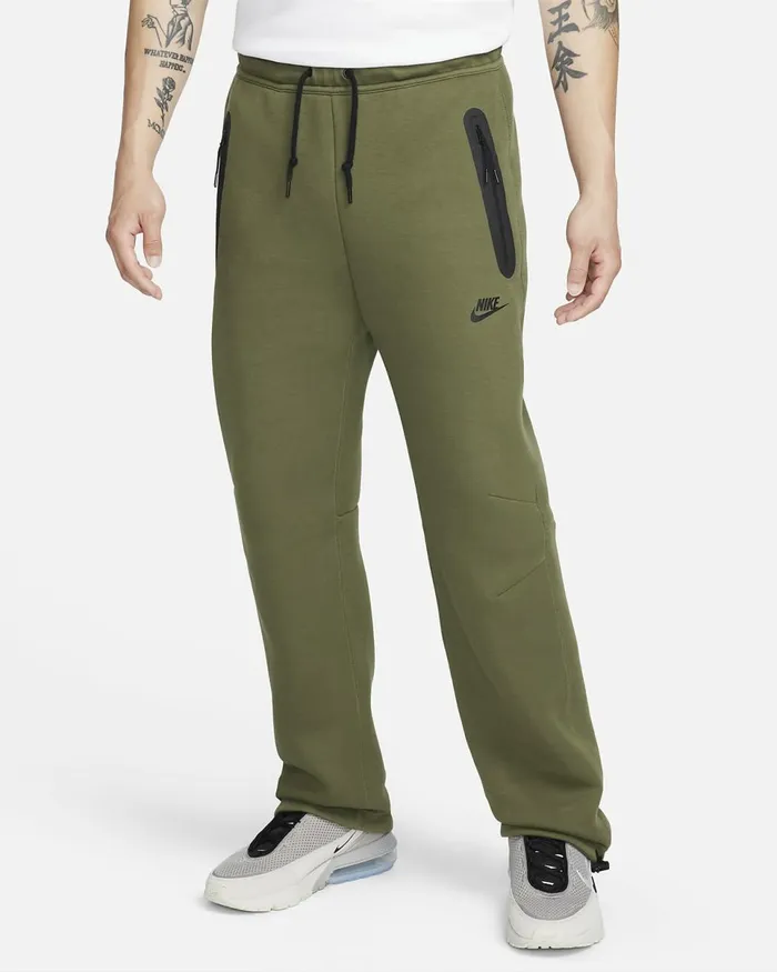 Men Sportswear Tech Fleece Medium Oliveblack Nike Trousers And Tights