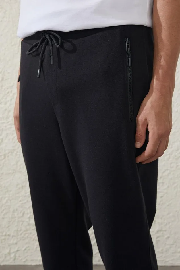 Men Sweats and Hoodies Cotton On Active Track Pant Black