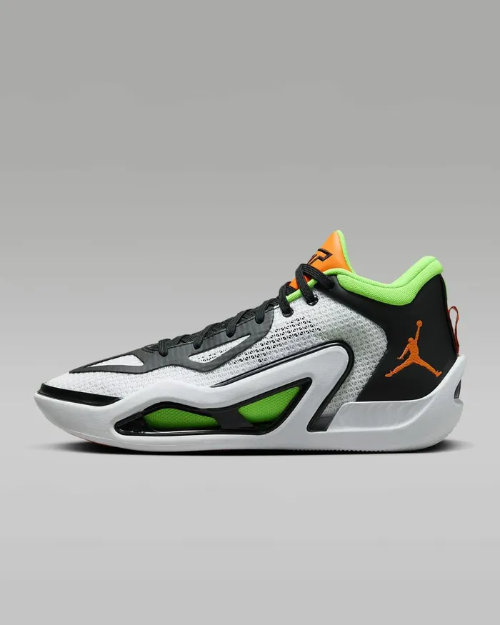 Men Tatum 1 039Home Team039 Whiteblackgreen Striketotal Orange Nike Jordan