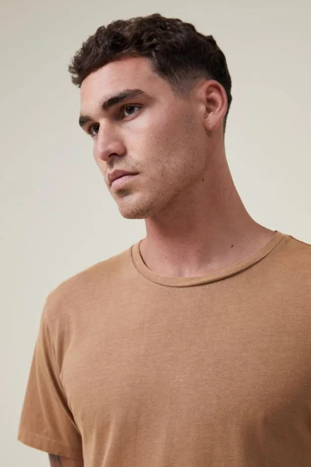 Men Tees and Tanks Cotton On Organic Regular Fit Crew TShirt Ginger