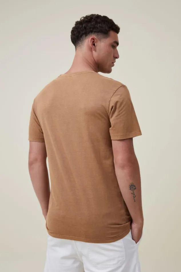 Men Tees and Tanks Cotton On Organic Regular Fit Crew TShirt Ginger