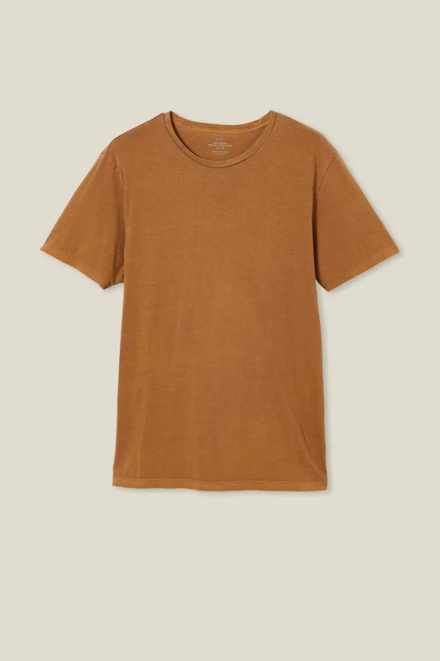 Men Tees and Tanks Cotton On Organic Regular Fit Crew TShirt Ginger