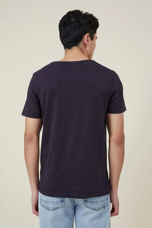 Men Tees and Tanks Cotton On Organic VNeck TShirt Ink Navy