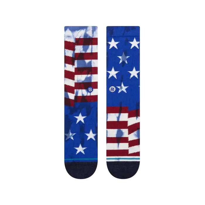 Men The Banner Crew Socks Navy Stance Crew