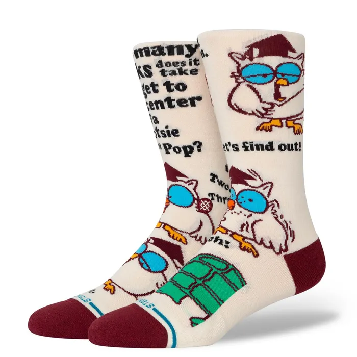 Men Tootsie X Mr Owl Crew Socks Canvas Stance Crew