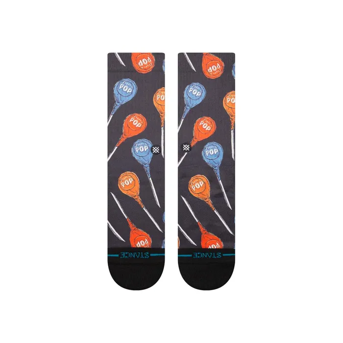 Men Tootsie X Tootsie Pop Poly Crew Socks Black Stance Crew