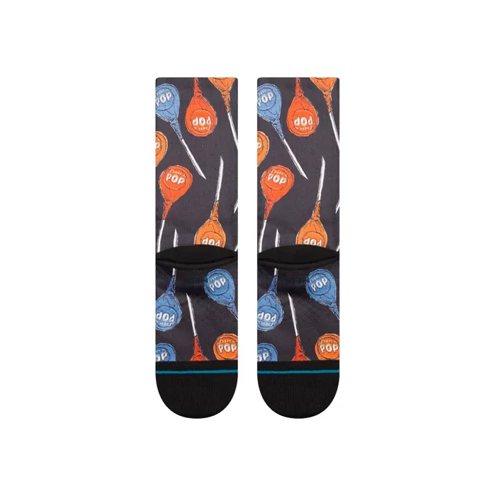 Men Tootsie X Tootsie Pop Poly Crew Socks Black Stance Crew