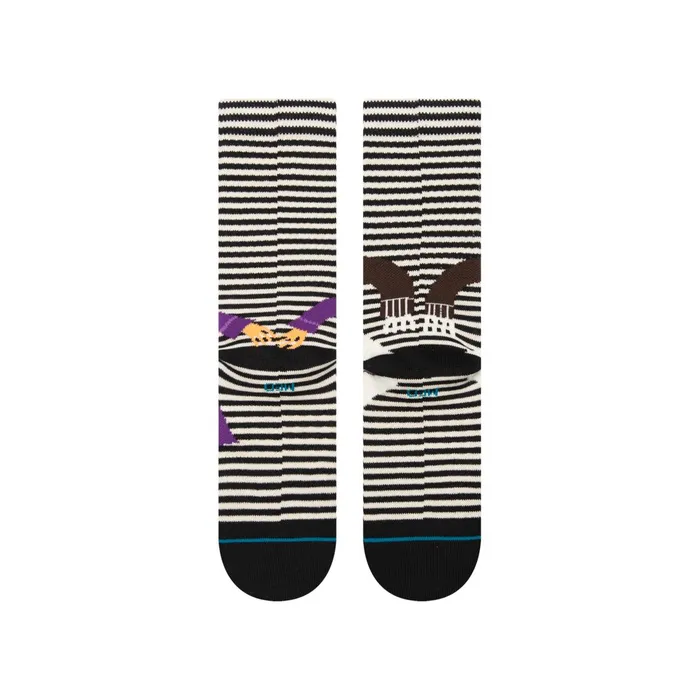 Men Willy Wonka By Jay Howell Crew Socks Oompa Loompa 8211 Blackwhite Stance Crew