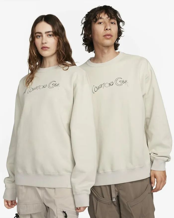 MenWomen Acg Light Boneblacksummit White Nike Hoodies And Sweatshirts