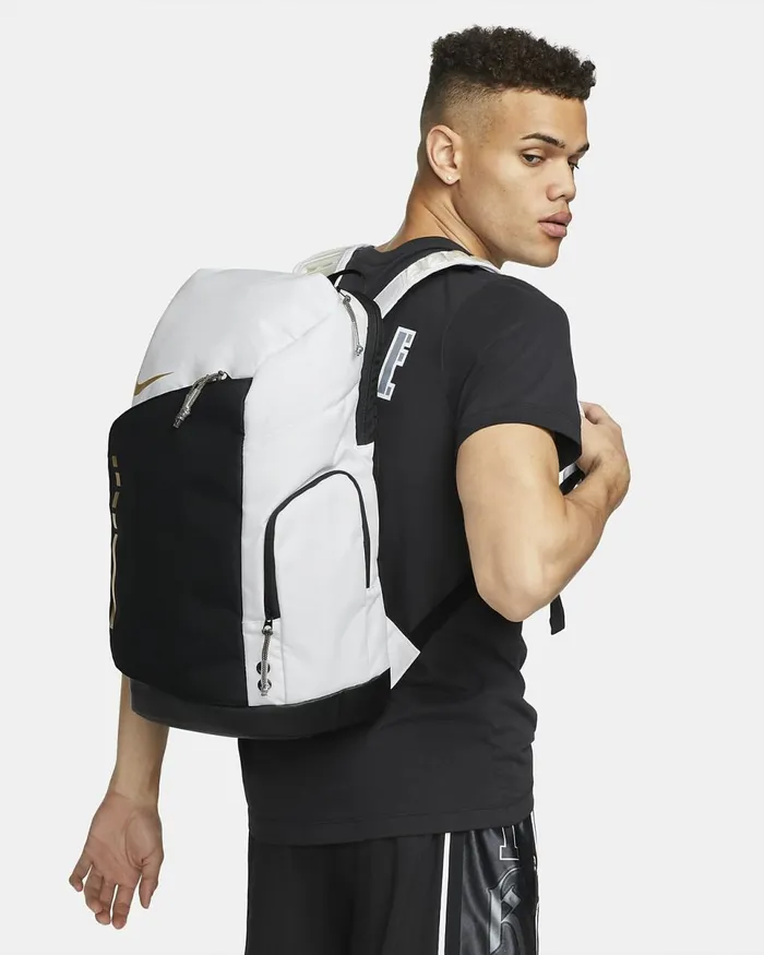 MenWomen Hoops Elite Whiteblackmetallic Gold Nike Bags And Backpacks
