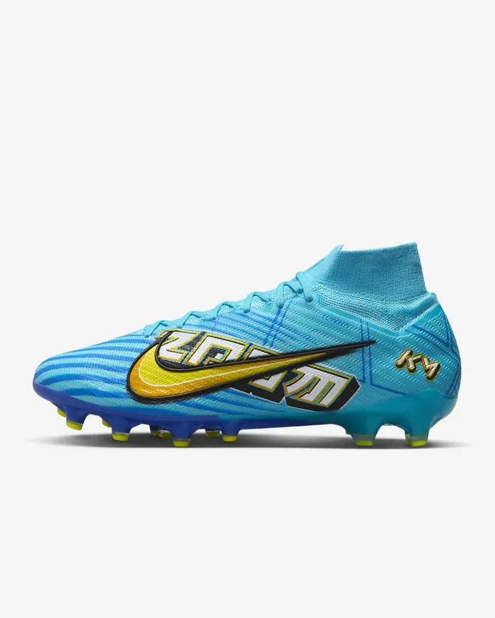 MenWomen Mercurial Superfly 9 Elite Km Ag Baltic Bluewhite Nike Football