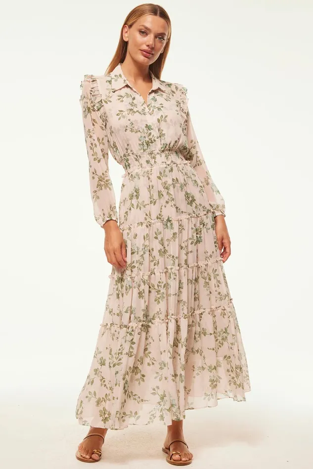 MISA Los Angeles Dresses Women AHREANA DRESS White Sage Botanica