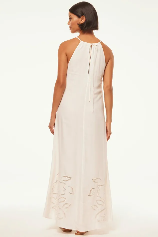MISA Los Angeles Dresses Women ALEJANDRA DRESS Canary Eyelet