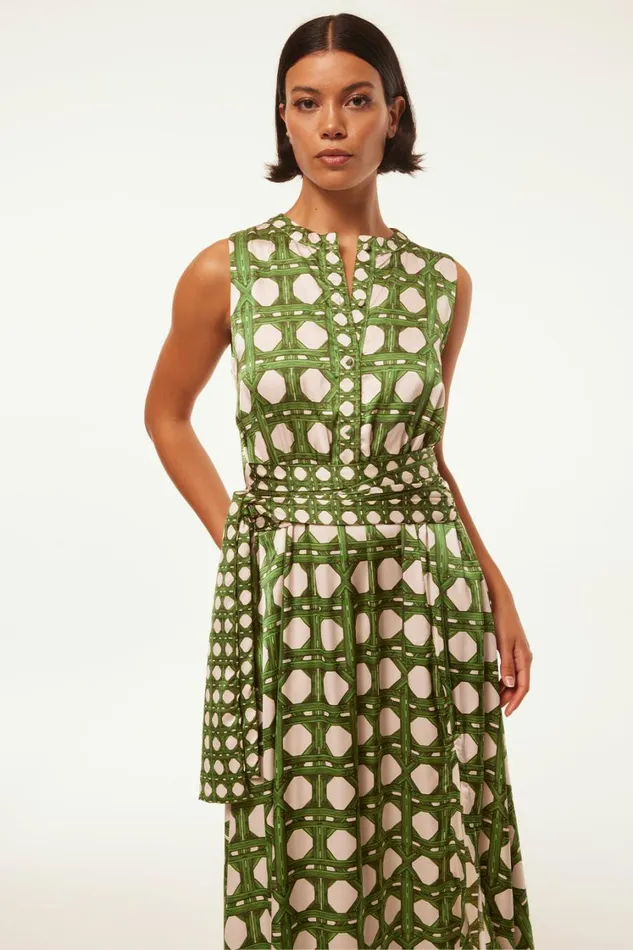MISA Los Angeles Dresses Women ANABELLA DRESS Rattan Tile Mix