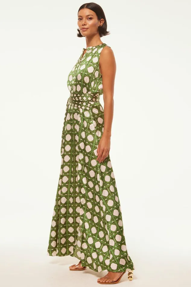 MISA Los Angeles Dresses Women ANABELLA DRESS Rattan Tile Mix