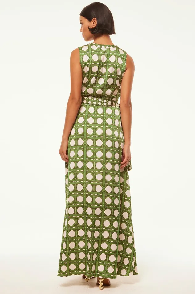 MISA Los Angeles Dresses Women ANABELLA DRESS Rattan Tile Mix