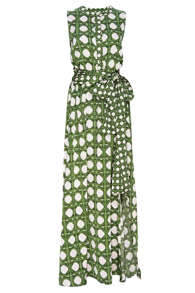 MISA Los Angeles Dresses Women ANABELLA DRESS Rattan Tile Mix
