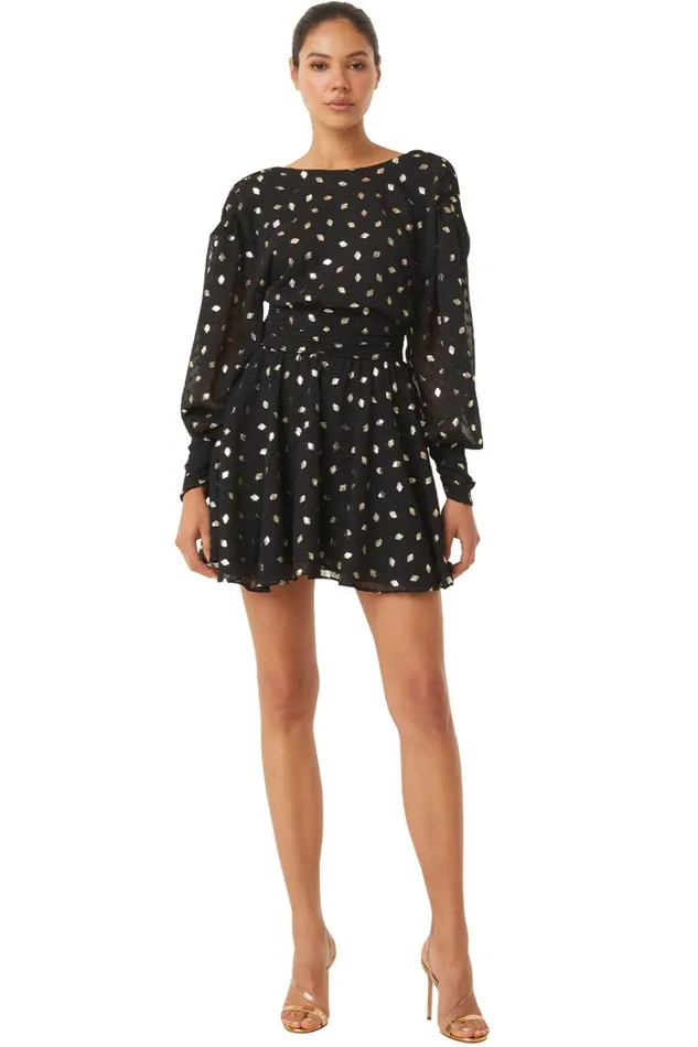 MISA Los Angeles Dresses Women DAVIE DRESS Diamond Clip Dot