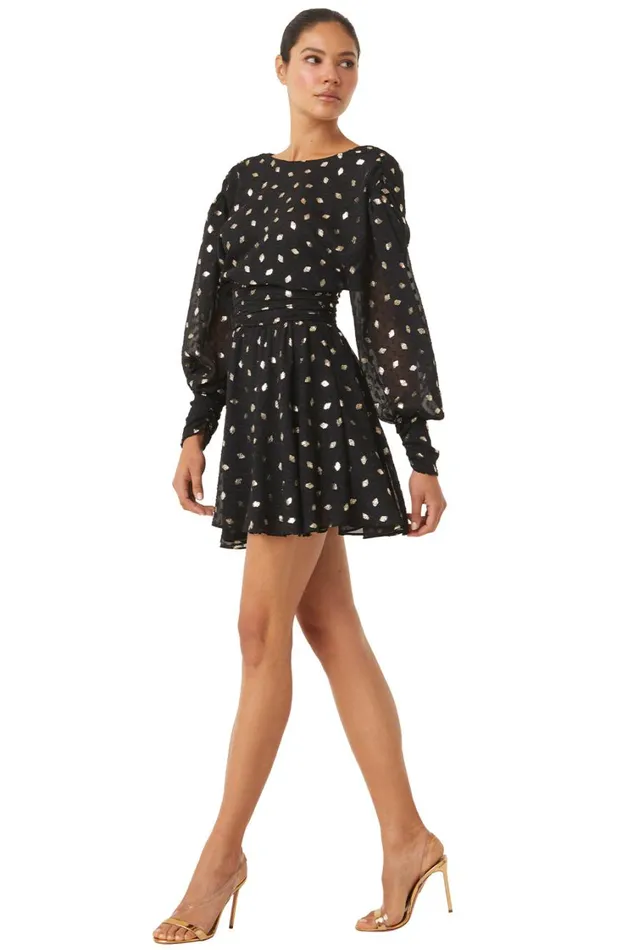 MISA Los Angeles Dresses Women DAVIE DRESS Diamond Clip Dot