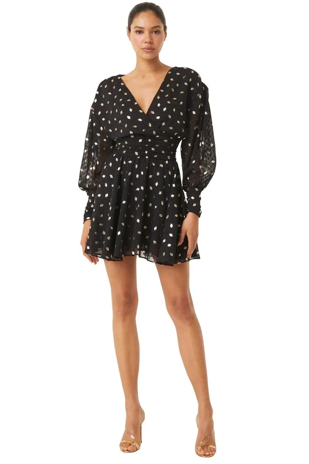 MISA Los Angeles Dresses Women DAVIE DRESS Diamond Clip Dot