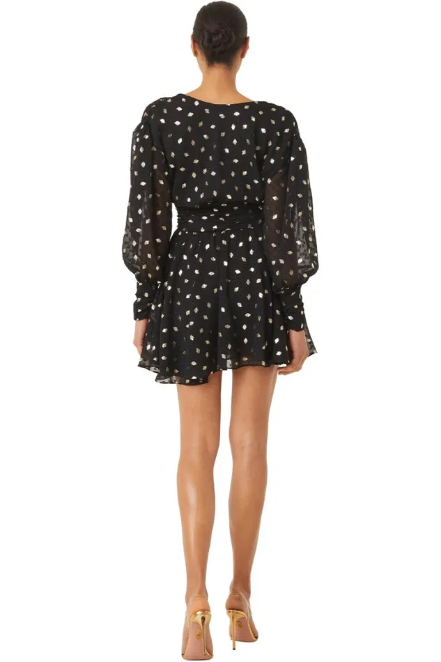 MISA Los Angeles Dresses Women DAVIE DRESS Diamond Clip Dot