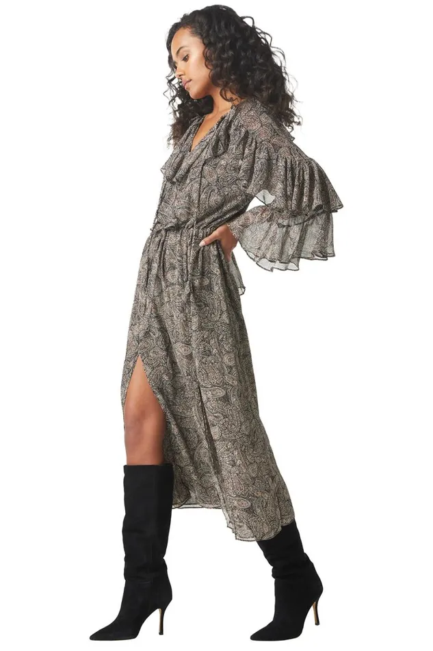 MISA Los Angeles Dresses Women DONNA DRESS Paisley Shimmer