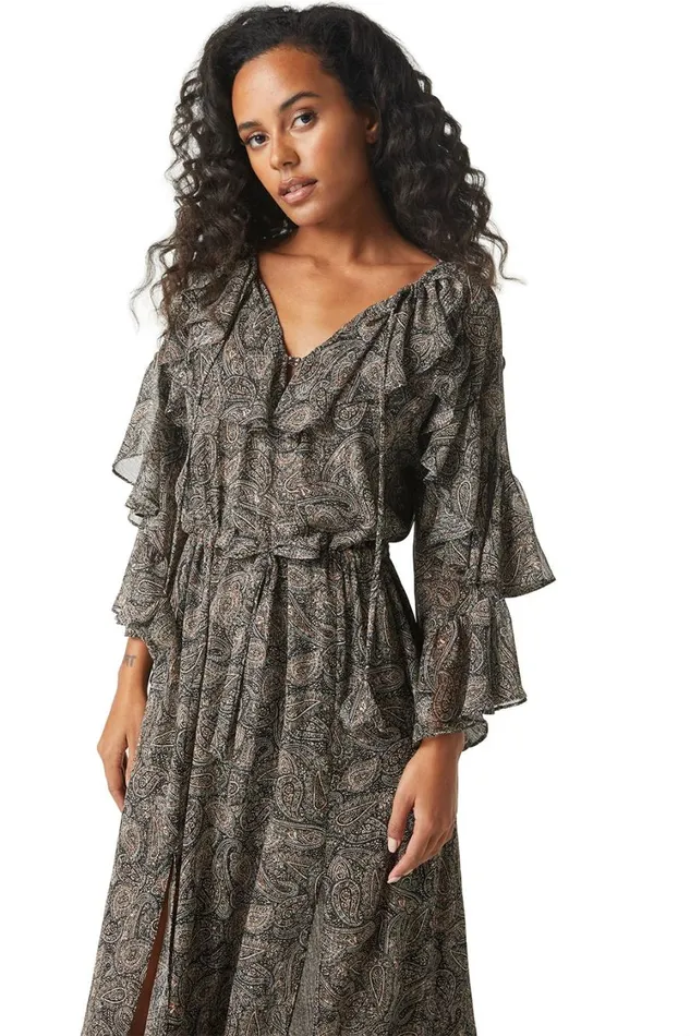 MISA Los Angeles Dresses Women DONNA DRESS Paisley Shimmer
