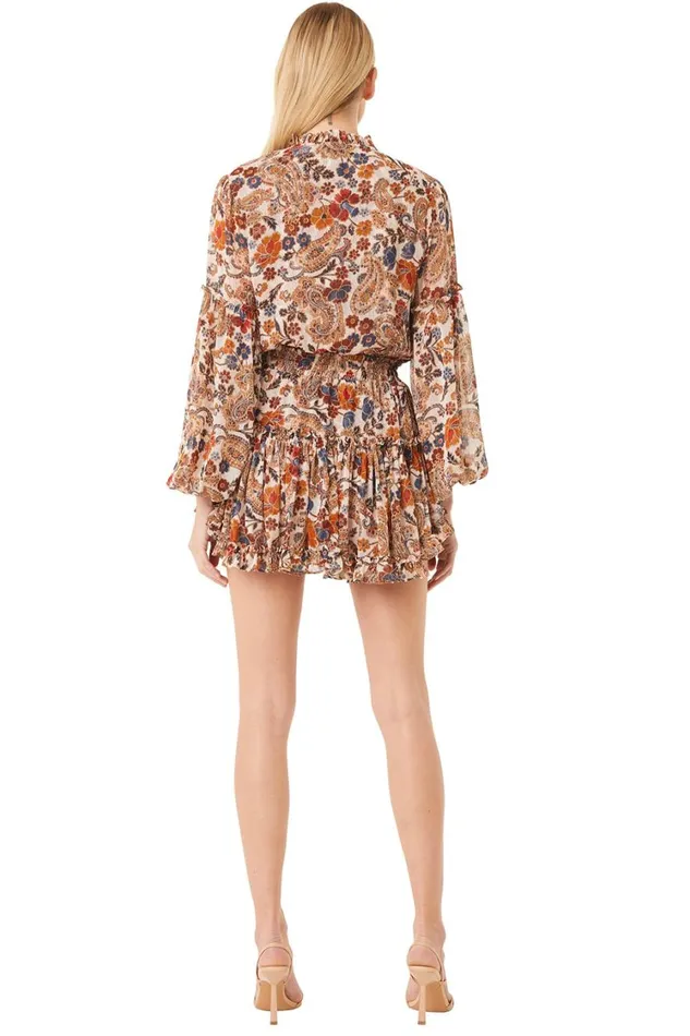MISA Los Angeles Dresses Women ELISABETTA DRESS Coco Lurex Paisley