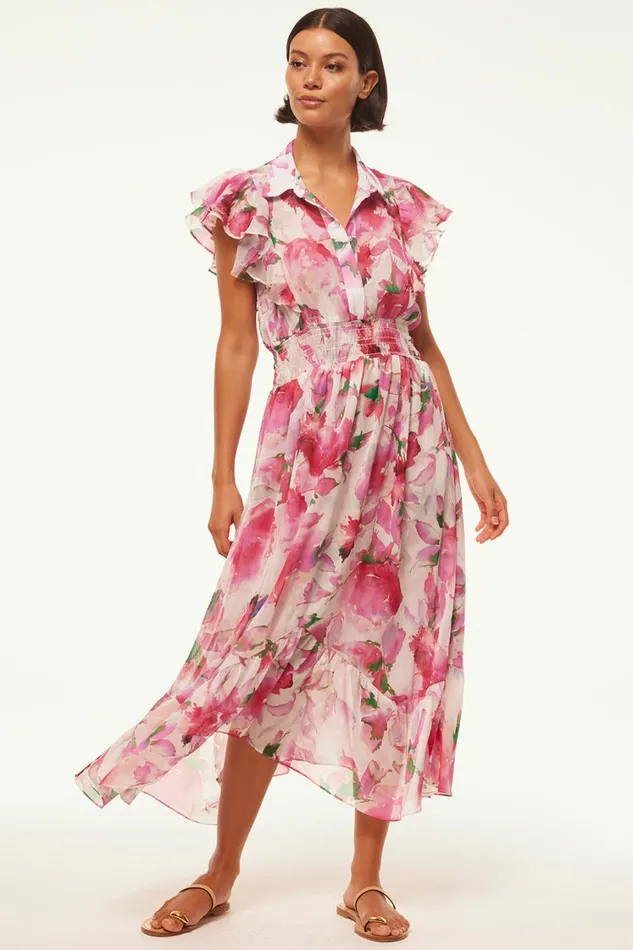 MISA Los Angeles Dresses Women FLORENCIA DRESS Garden Fuchsia