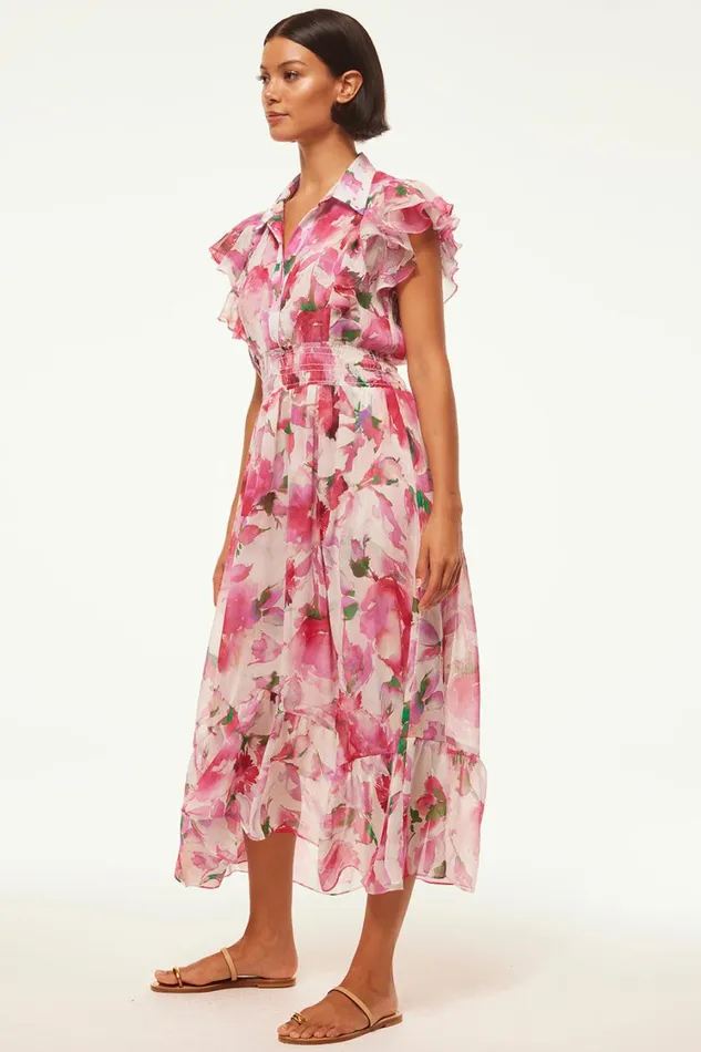 MISA Los Angeles Dresses Women FLORENCIA DRESS Garden Fuchsia