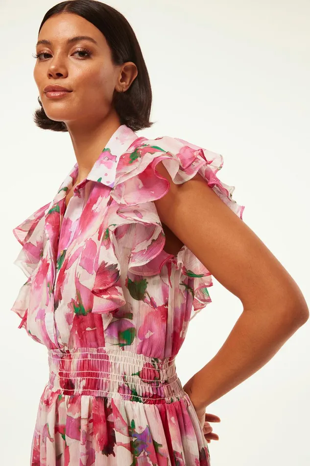 MISA Los Angeles Dresses Women FLORENCIA DRESS Garden Fuchsia