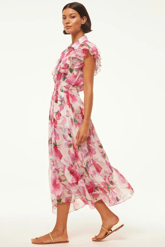 MISA Los Angeles Dresses Women FLORENCIA DRESS Garden Fuchsia
