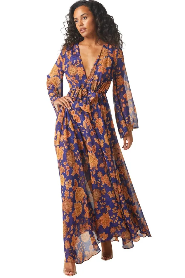 MISA Los Angeles Dresses Women GIA DRESS Blue Marigold
