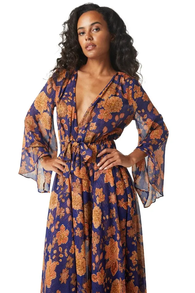 MISA Los Angeles Dresses Women GIA DRESS Blue Marigold