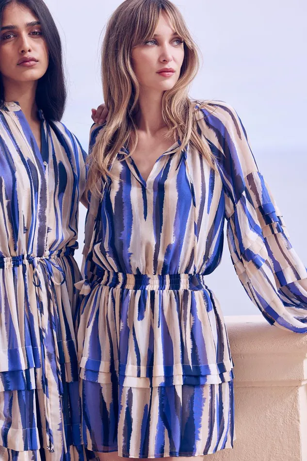 MISA Los Angeles Dresses Women KARLINA DRESS Striped Instinct