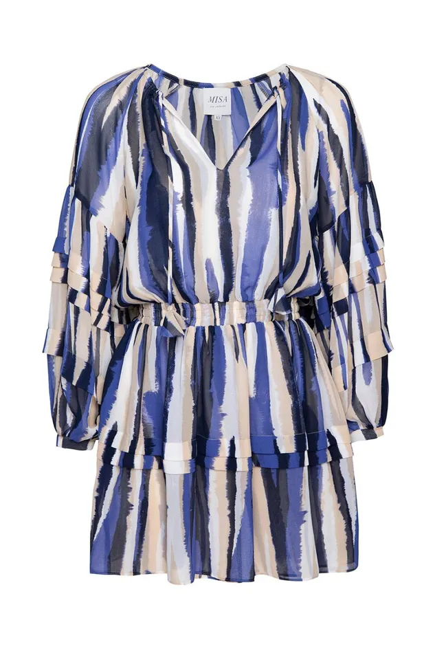 MISA Los Angeles Dresses Women KARLINA DRESS Striped Instinct