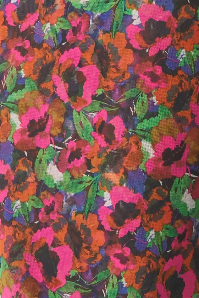 MISA Los Angeles Dresses Women MARILYN DRESS Jewel Tone Flora