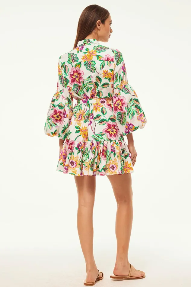 MISA Los Angeles Dresses Women MARTINA DRESS Flora Exotica Poplin