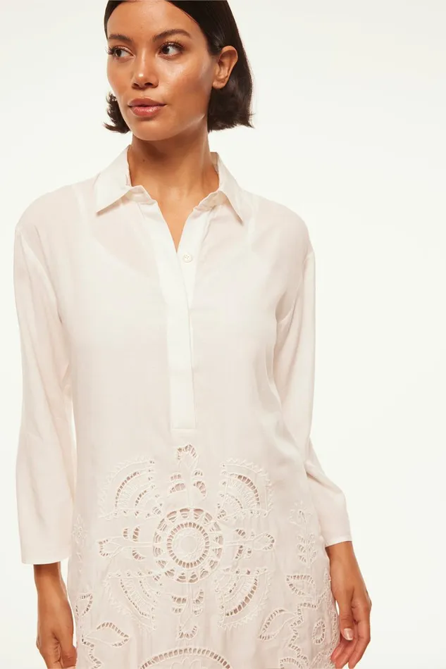MISA Los Angeles Dresses Women MATIAS DRESS White Eyelet