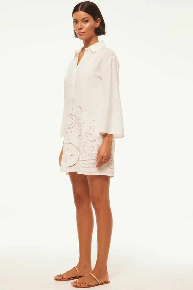 MISA Los Angeles Dresses Women MATIAS DRESS White Eyelet