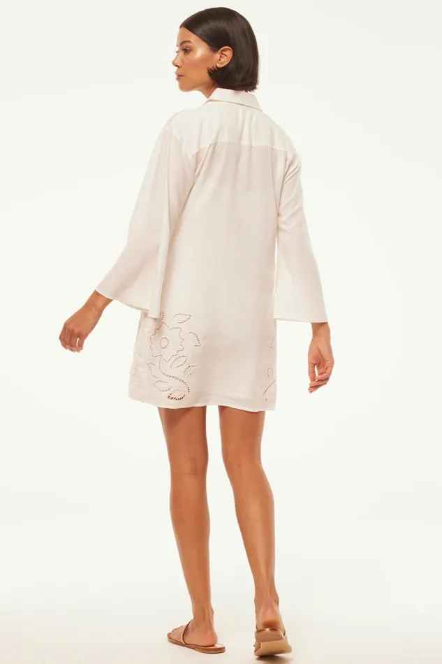 MISA Los Angeles Dresses Women MATIAS DRESS White Eyelet