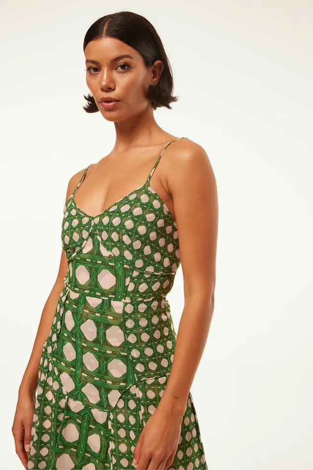 MISA Los Angeles Dresses Women MILA DRESS Rattan Tile Mix