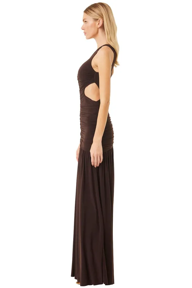 MISA Los Angeles Dresses Women SAMSARA DRESS Espresso
