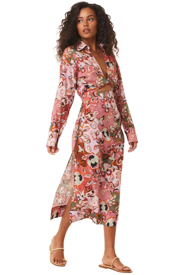 MISA Los Angeles Dresses Women SUNG DRESS Resort Batik Cotton Rayon