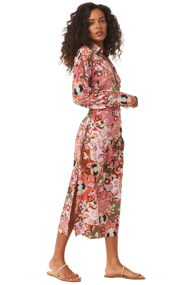 MISA Los Angeles Dresses Women SUNG DRESS Resort Batik Cotton Rayon