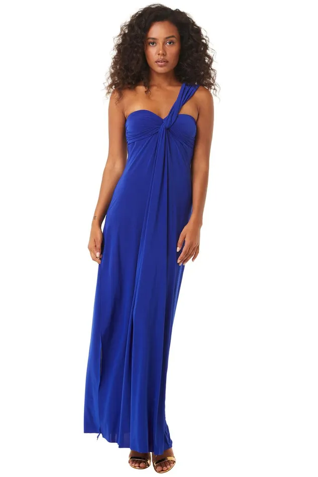 MISA Los Angeles Dresses Women THORA DRESS Cobalt Blue Venezia