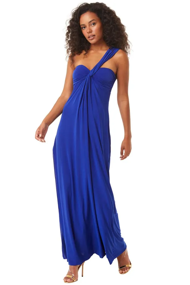 MISA Los Angeles Dresses Women THORA DRESS Cobalt Blue Venezia