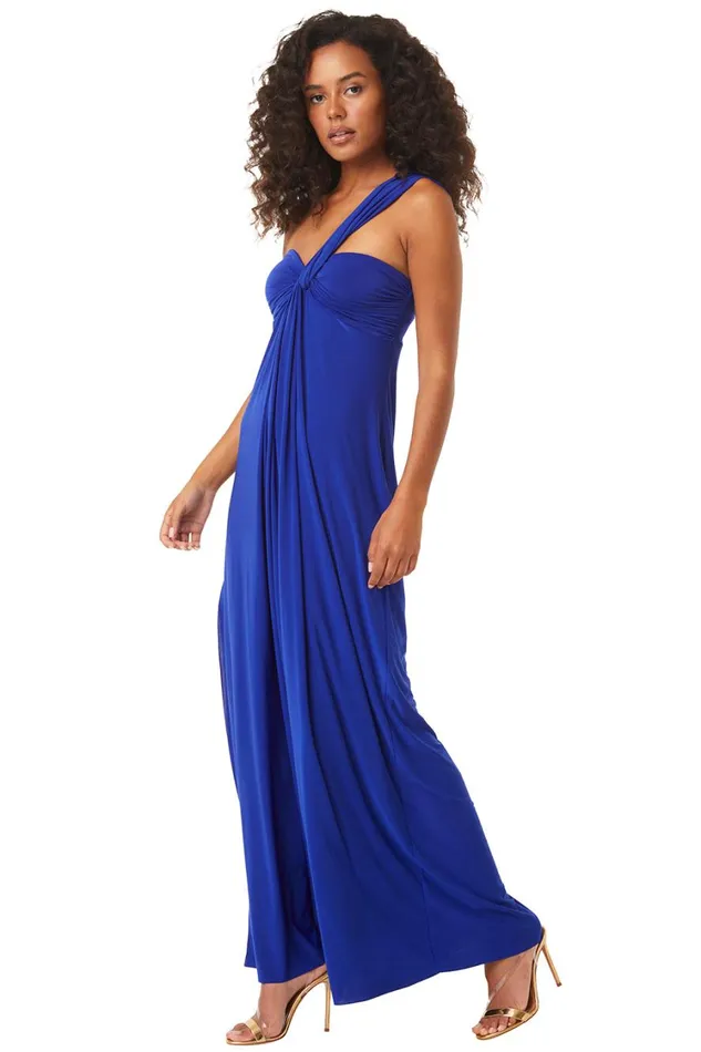 MISA Los Angeles Dresses Women THORA DRESS Cobalt Blue Venezia