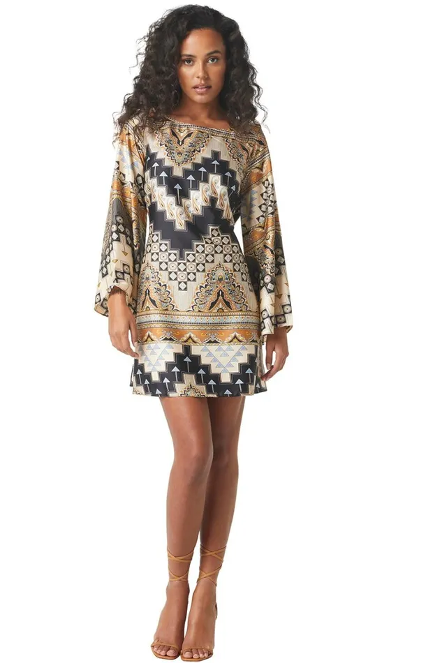 MISA Los Angeles Dresses Women TWIGGY DRESS Alhambra Mosaic