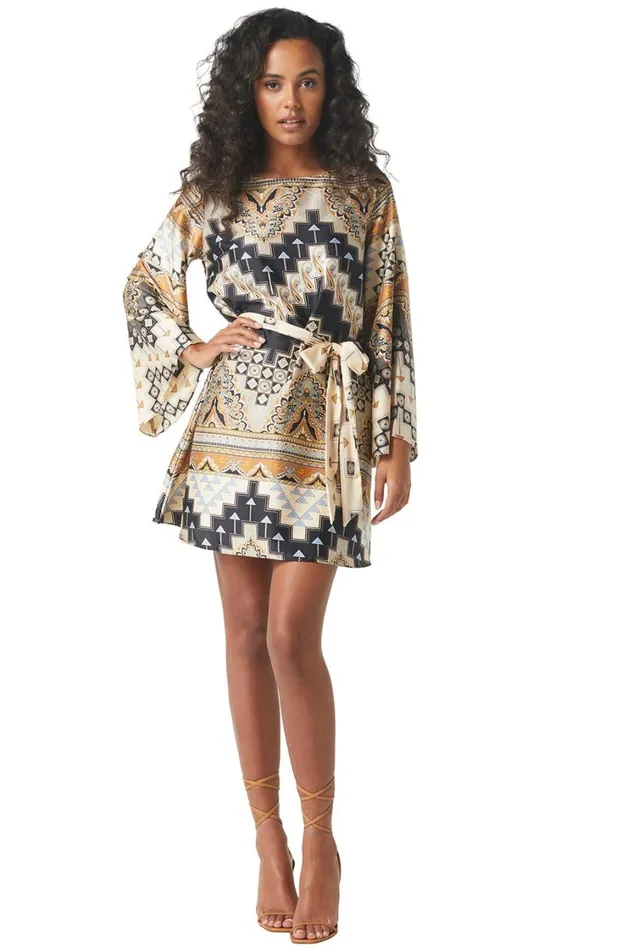 MISA Los Angeles Dresses Women TWIGGY DRESS Alhambra Mosaic
